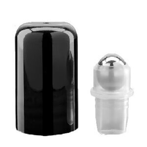 SFERA ACCIAIO ROLL-ON E CAPPUCCIO NERO LUC. DIN18