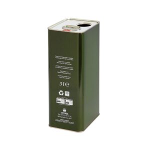 LATTA RETTANGOLARE 5 LT. VERDE FORO 42 (8 PZ. CONFEZIONE)